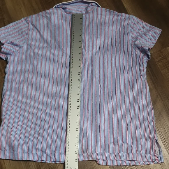 Lauren Ralph Lauren Black Label Striped Pajama Set Pink Blue RL Logo Lounge - Picture 10 of 17